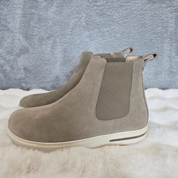 Birkenstock Bend Taupe Suede Chelsea Boot Men's Size 44 NEW **NOTES - Picture 1 of 11